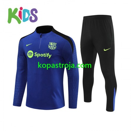 FC Barcelona Barn Tränings Sweatshirtställ Blå 2024/25